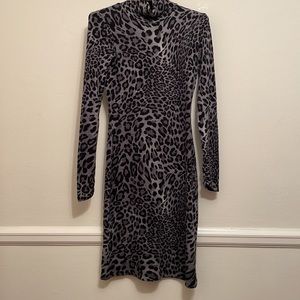 Cache leopard print dress
